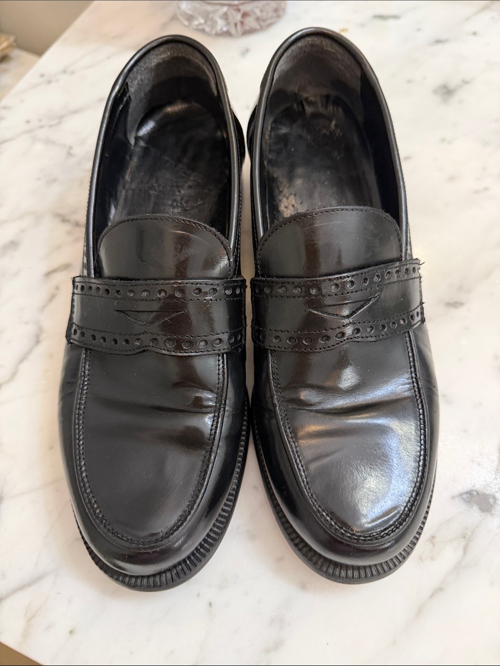 Bass Black Patent Penny Loafers for Women